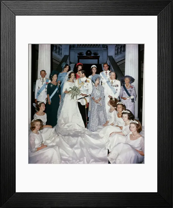 Framed Print : Wedding of Princess Anne Marie and Constantine of Greece Framed Print : Wedding of Princess Anne Marie and Constantine of Greece