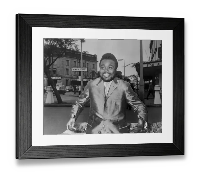 Framed Print : Laurent Kabila Smiling in Shiny Suit Framed Print : Laurent Kabila Smiling in Shiny Suit