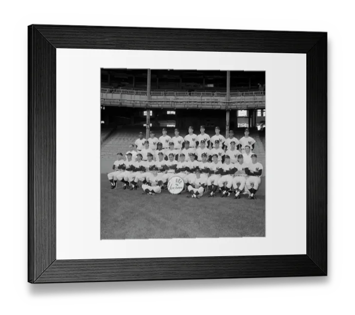 Framed Print : Yankee Baseball Team Portrait Framed Print : Yankee Baseball Team Portrait