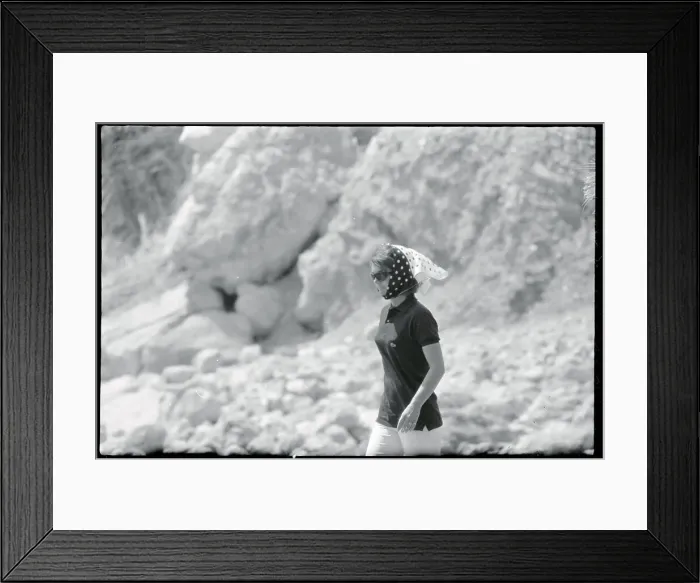 Framed Print : Mrs. Jacqueline Talking a Stroll Framed Print : Mrs. Jacqueline Talking a Stroll