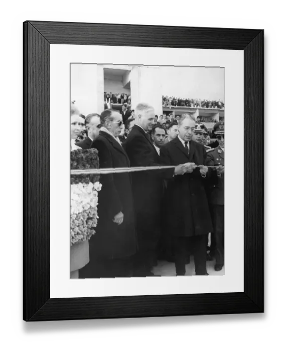 Framed Print : Bolivian President Dedicating an Airport Framed Print : Bolivian President Dedicating an Airport