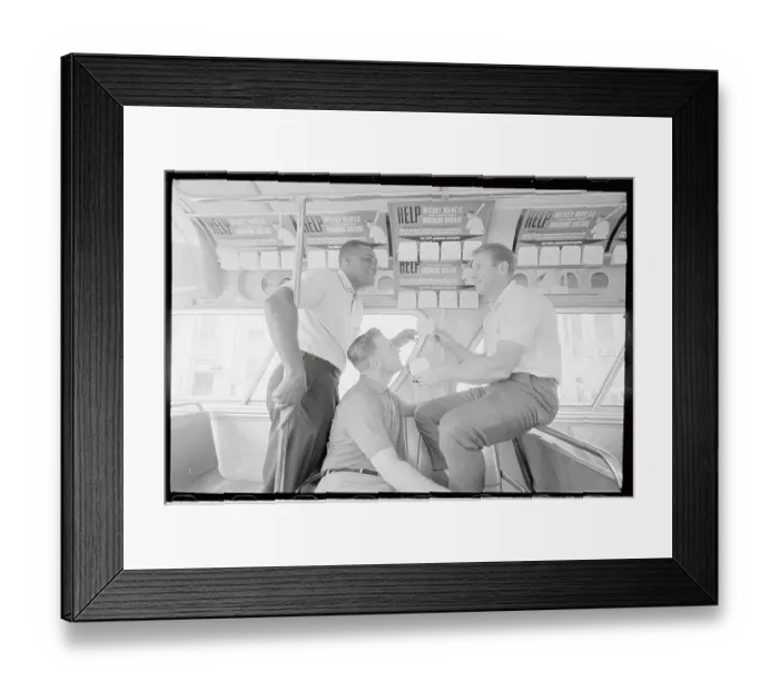 Framed Print : Mickey Mantle Talking with Whitey Ford
