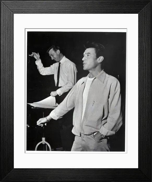 Framed Print : Laurence Harvey Singing Framed Print : Laurence Harvey Singing