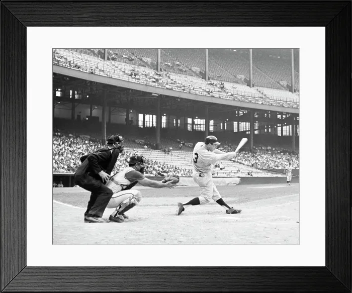Framed Print : Baseball Player Harmon Killebrew Batting During Game Framed Print : Baseball Player Harmon Killebrew Batting During Game