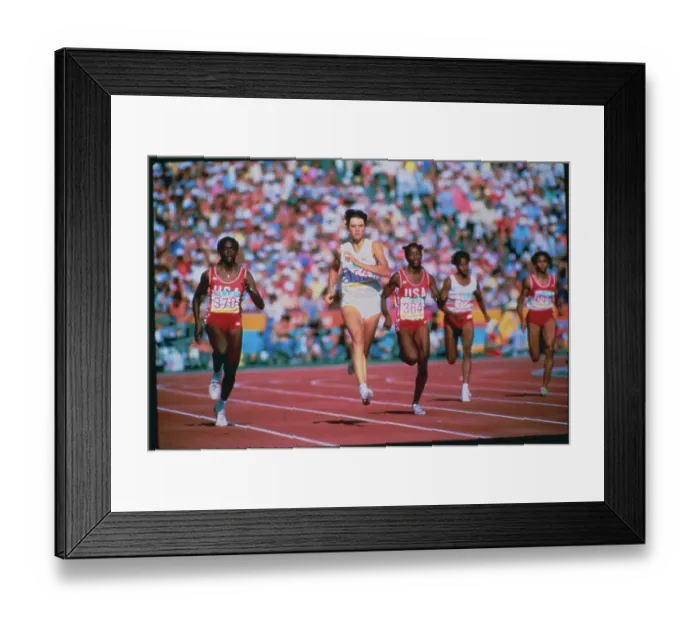 Framed Print : Valerie Brisco Leading in Race Framed Print : Valerie Brisco Leading in Race
