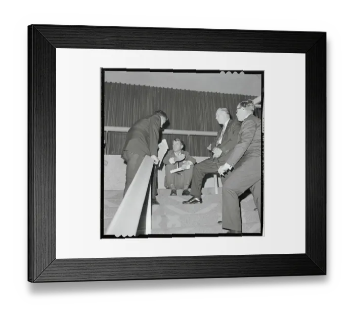 Framed Print : Robert Kennedy Talking With Jim O'Donnell