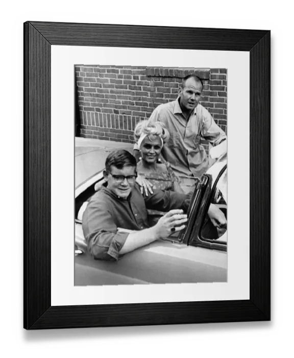 Framed Print : Sam Sheppard with Father and Stepmother Framed Print : Sam Sheppard with Father and Stepmother
