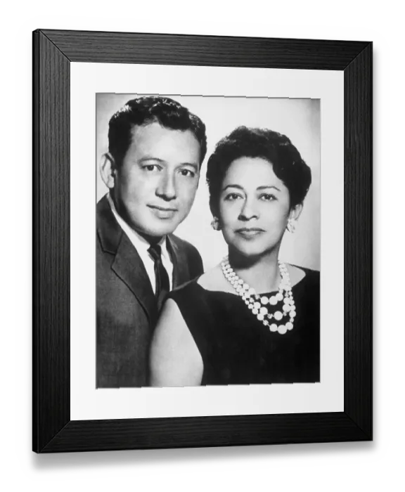 Framed Print : Mr. and Mrs. Everett Alvarez Framed Print : Mr. and Mrs. Everett Alvarez