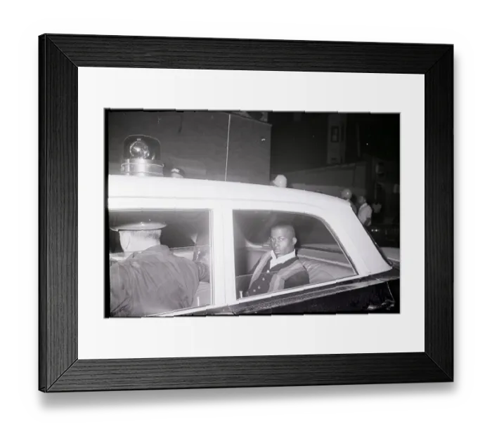 Framed Print : Policeman Leads Away Bleeding Man Framed Print : Policeman Leads Away Bleeding Man