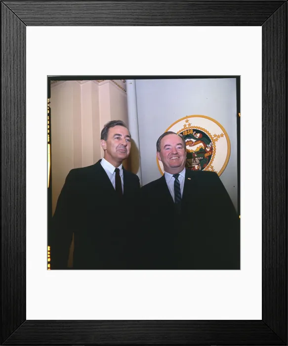 Framed Print : Portrait of Hubert Humphrey and Eugene McCarthy