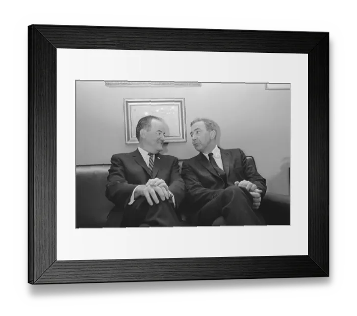 Framed Print : Senators Hubert Humphrey and Eugene McCarthy Framed Print : Senators Hubert Humphrey and Eugene McCarthy