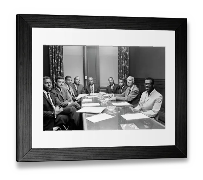 Framed Print : Black Leaders Seated Around Table; Naacp Framed Print : Black Leaders Seated Around Table; Naacp