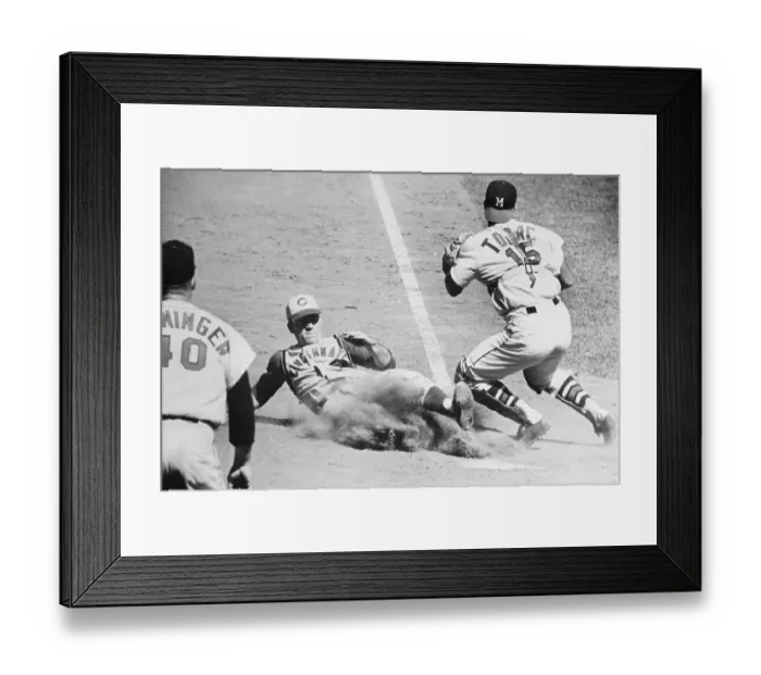 Framed Print : Pete Rose Sliding Into Base Framed Print : Pete Rose Sliding Into Base