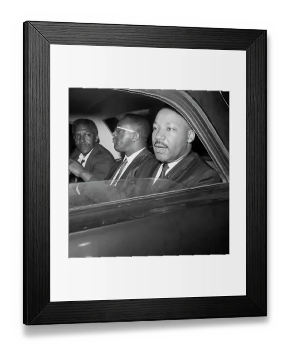 Framed Print : Civil Rights Activists Leaving Gracie Mansion Framed Print : Civil Rights Activists Leaving Gracie Mansion