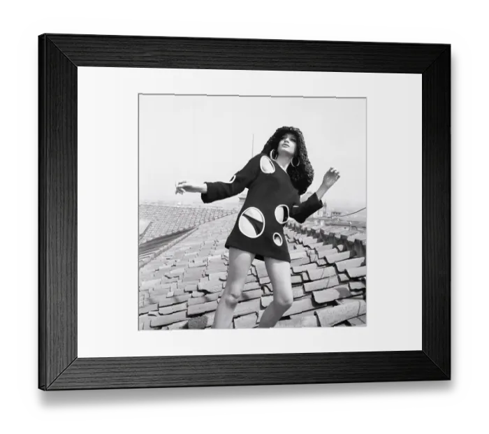 Framed Print : Modeling Holed Sweater on Florence Palace Framed Print : Modeling Holed Sweater on Florence Palace