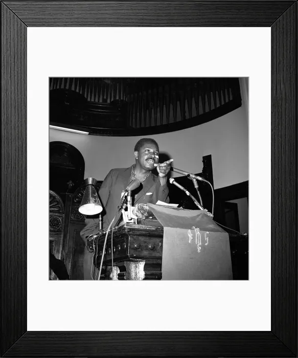 Framed Print : Civil Rights Rally After Harlem Riot Framed Print : Civil Rights Rally After Harlem Riot