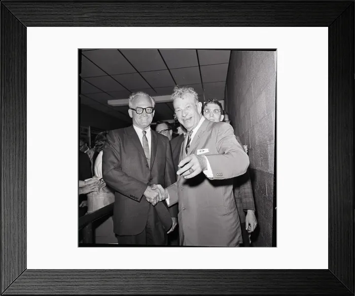 Framed Print : Barry Goldwater Greets Everett Dirksen Framed Print : Barry Goldwater Greets Everett Dirksen