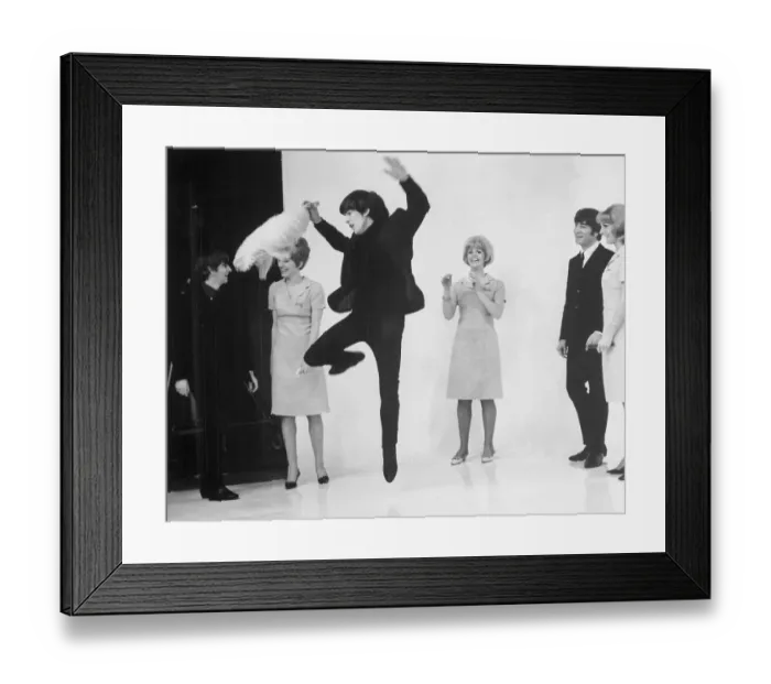 Framed Print : George Harrison Practicing Dance Steps Framed Print : George Harrison Practicing Dance Steps