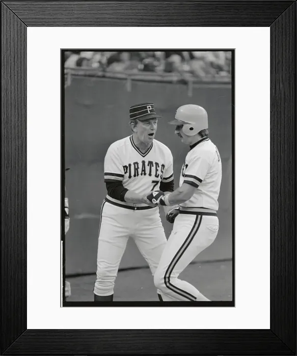 Framed Print : Chuck Tanner Congratulating Dale Berra Framed Print : Chuck Tanner Congratulating Dale Berra