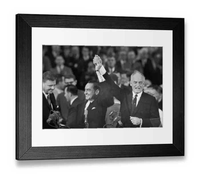 Framed Print : Barry Goldwater and William Miller Framed Print : Barry Goldwater and William Miller