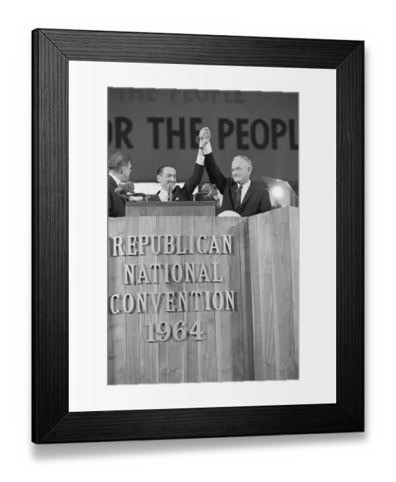 Framed Print : Barry Goldwater and William Miller Framed Print : Barry Goldwater and William Miller