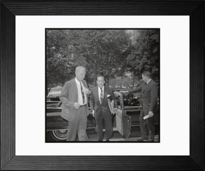 Framed Print : Robert F. Wagner with Detective Framed Print : Robert F. Wagner with Detective