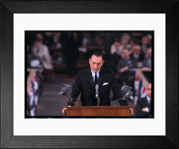 Framed Print : William E. Miller at Podium Framed Print : William E. Miller at Podium