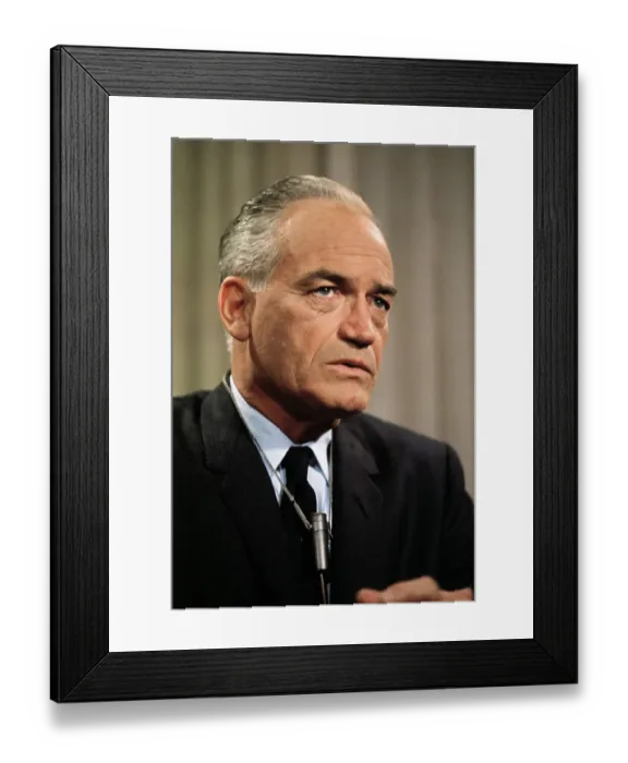 Framed Print : Barry Goldwater in Pensive Mood Framed Print : Barry Goldwater in Pensive Mood