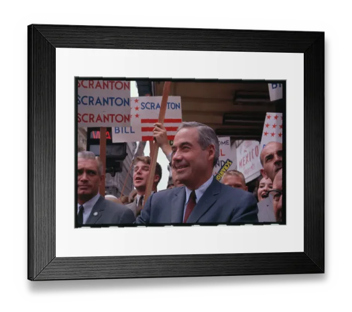 Framed Print : William Scranton and Supporters Framed Print : William Scranton and Supporters