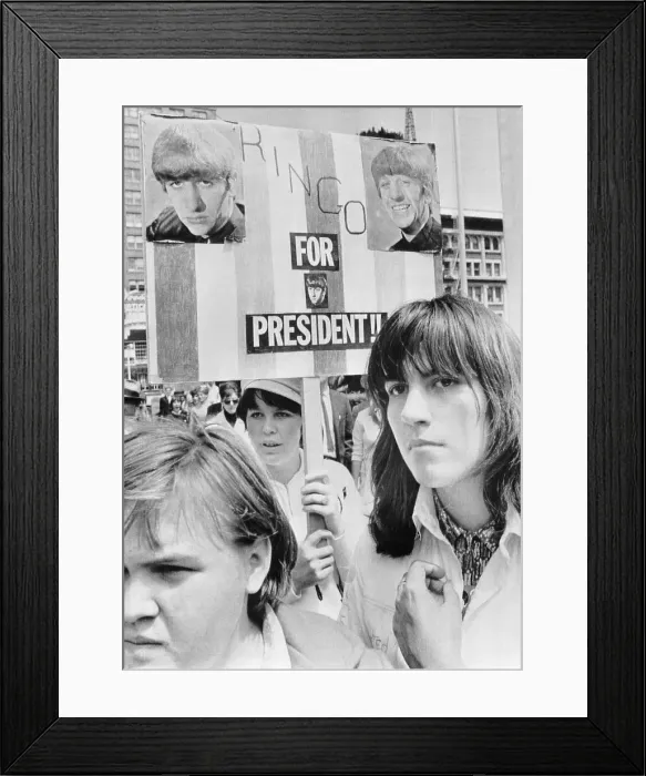 Framed Print : Beatles Fans Picketing Convention Framed Print : Beatles Fans Picketing Convention