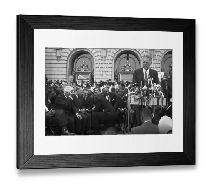 Framed Print : Jackie Robinson Conferring with Nelson Rockefeller Framed Print : Jackie Robinson Conferring with Nelson Rockefeller