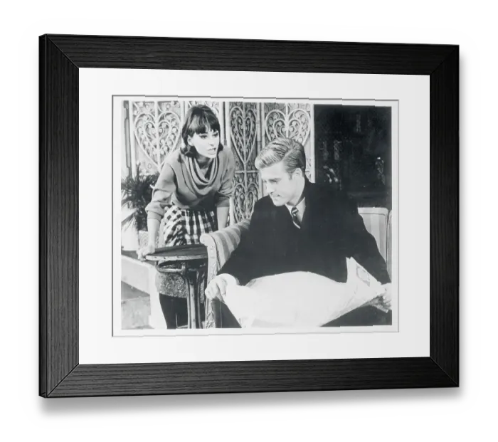 Framed Print : Portrait of Robert Redford and Elizabeth Ashley Framed Print : Portrait of Robert Redford and Elizabeth Ashley