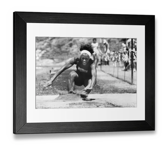 Framed Print : Willye White at AAU Ladies Track and Field Championships Framed Print : Willye White at AAU Ladies Track and Field Championships