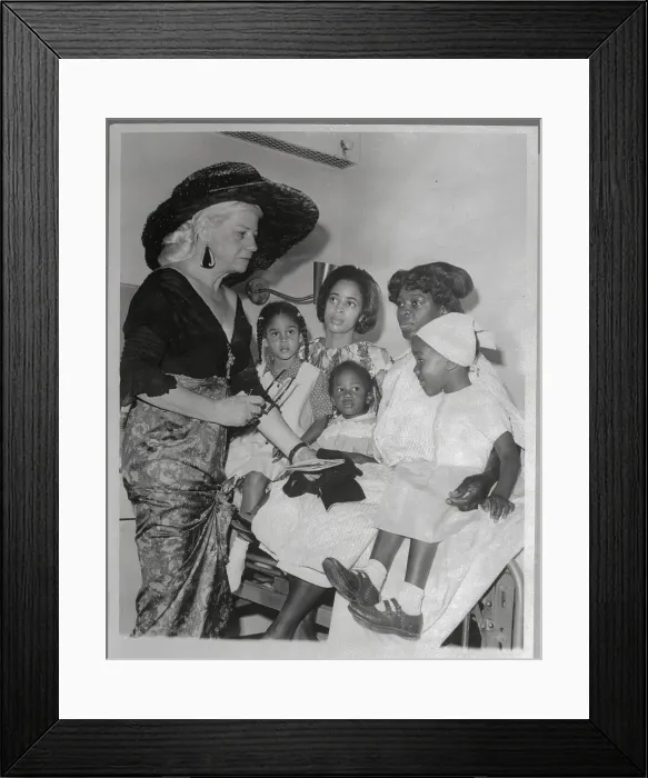 Framed Print : Gladys Towles Root with Evelyn Williams and Lucille Rosary