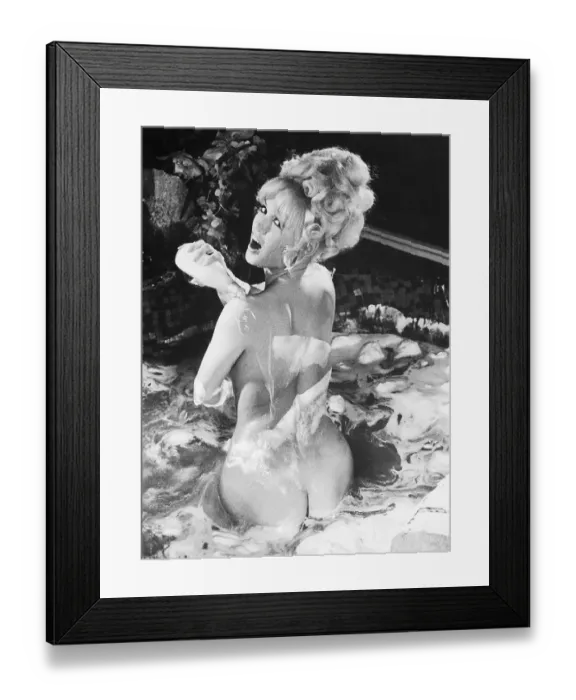 Framed Print : Mamie Van Doren Wading in in Nude Scene Framed Print : Mamie Van Doren Wading in in Nude Scene