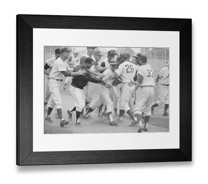 Framed Print : Johnny Callison Celebrating All-Star Game Home Run Framed Print : Johnny Callison Celebrating All-Star Game Home Run