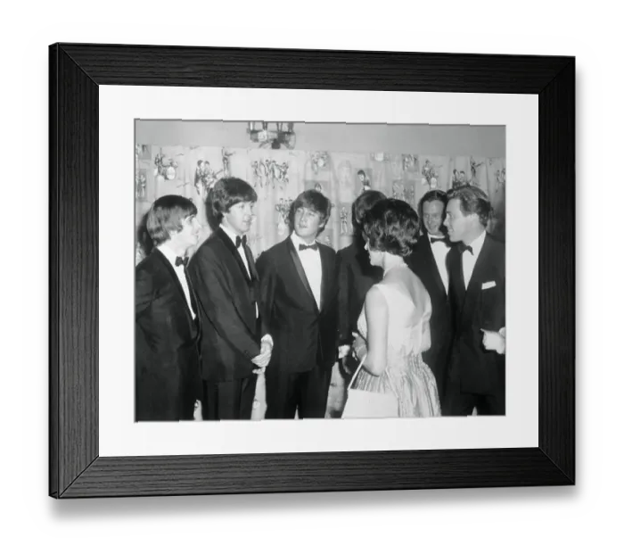 Framed Print : The Beatles with Princess Margaret and Lord Snowdon Framed Print : The Beatles with Princess Margaret and Lord Snowdon