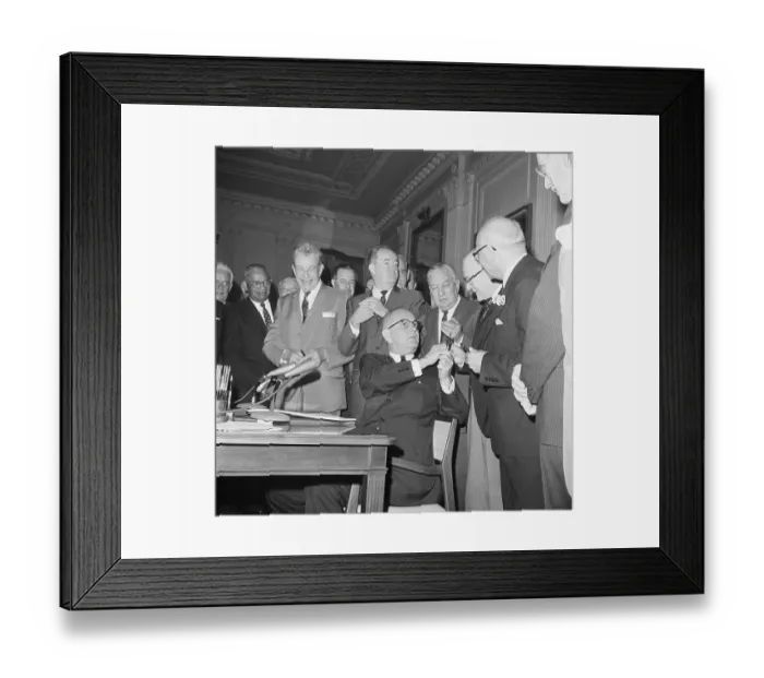 Framed Print : President Johnson Signing Civil Rights Act of 1964 Framed Print : President Johnson Signing Civil Rights Act of 1964