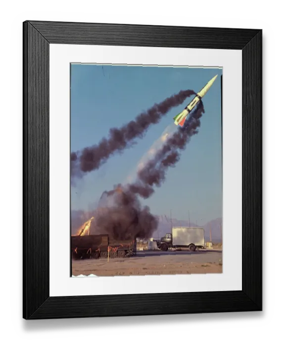 Framed Print : East Northeast View of Lance Missile Flight Framed Print : East Northeast View of Lance Missile Flight