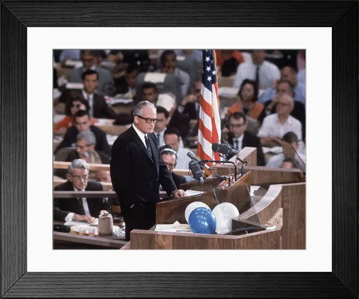Framed Print : Barry Goldwater Making Acceptance Speech