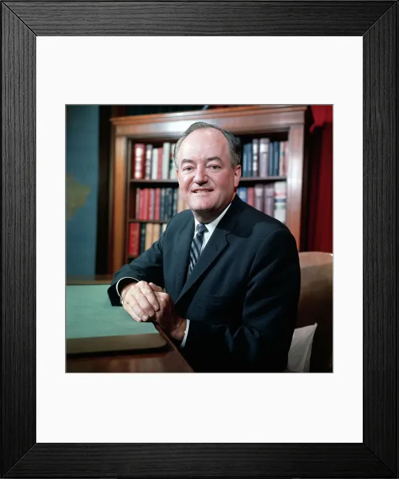 Framed Print : Senator Hubert Humphrey Framed Print : Senator Hubert Humphrey
