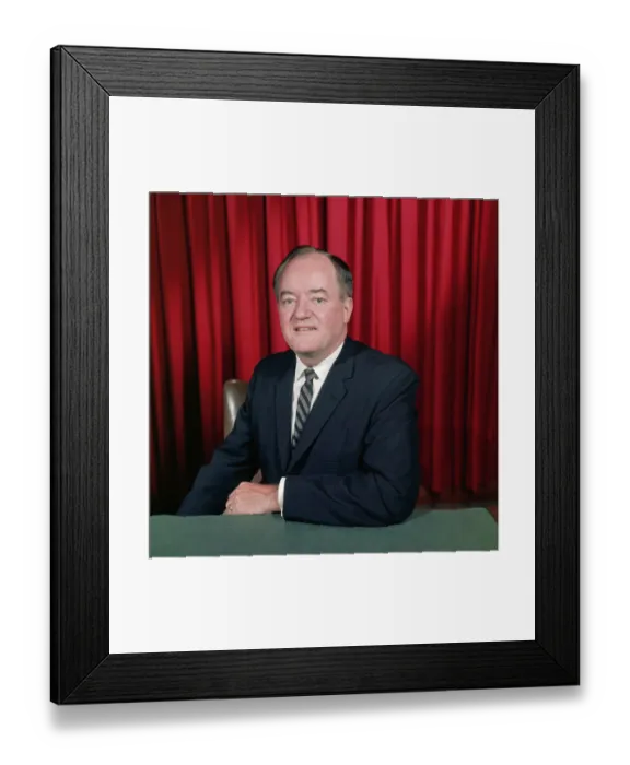 Framed Print : Hubert Humphrey Framed Print : Hubert Humphrey