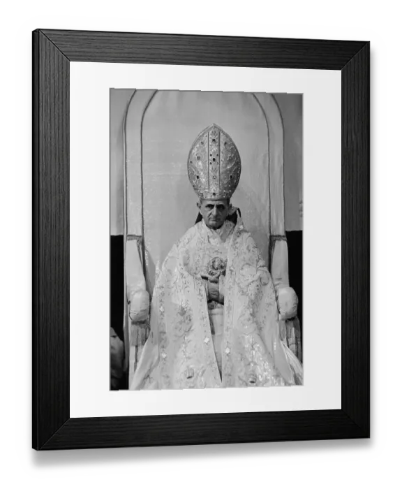 Framed Print : Portrait of Pope Paul VI Framed Print : Portrait of Pope Paul VI