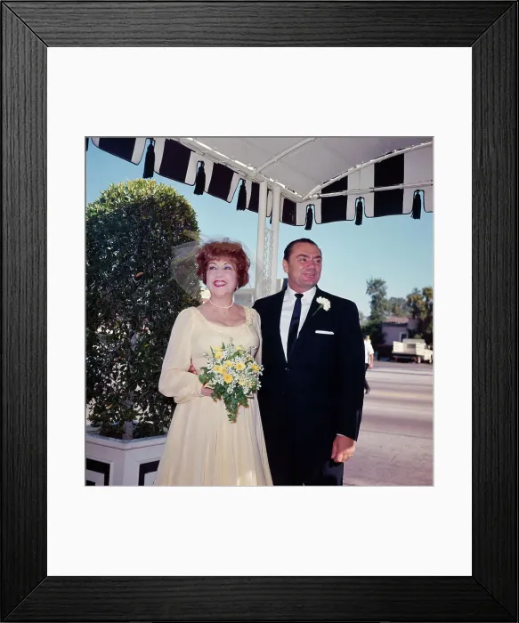 Framed Print : Ethel Merman and Ernest Borgnine at Their Wedding Framed Print : Ethel Merman and Ernest Borgnine at Their Wedding