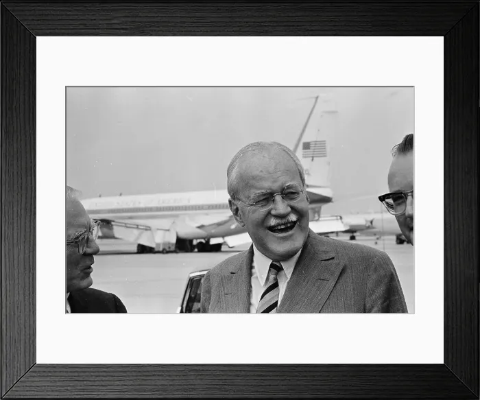 Framed Print : Head Shot of Allen Dulles Smiling Framed Print : Head Shot of Allen Dulles Smiling