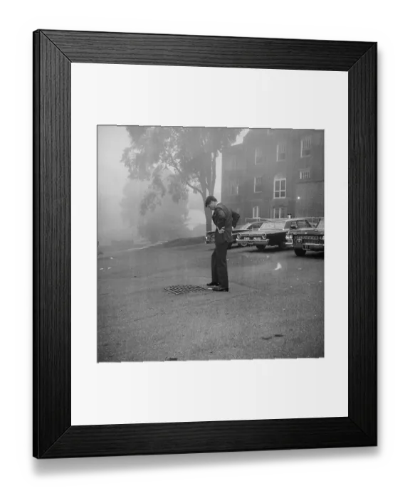 Framed Print : Side View of Robert Kennedy Looking Down Framed Print : Side View of Robert Kennedy Looking Down