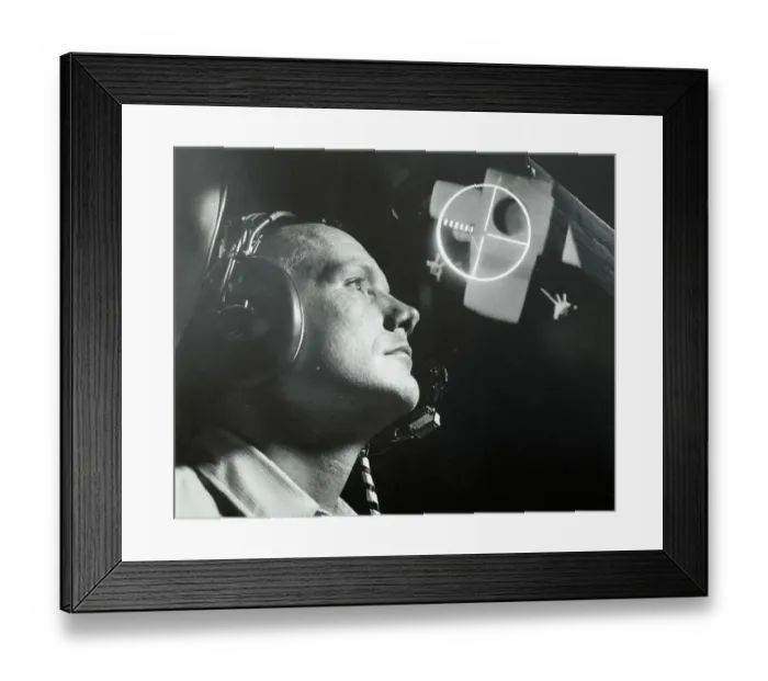 Framed Print : Neil Armstrong During Docking Study Framed Print : Neil Armstrong During Docking Study