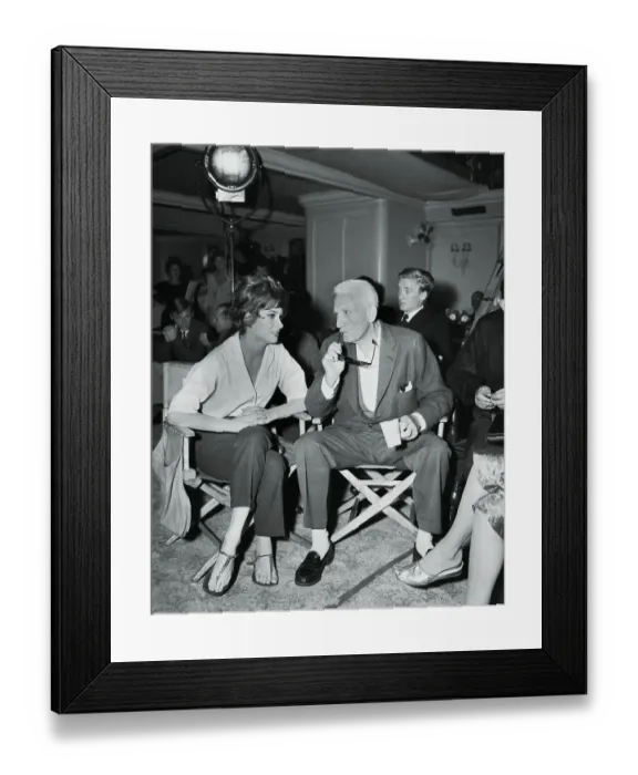 Framed Print : Spencer Tracy Talking with Actor Framed Print : Spencer Tracy Talking with Actor