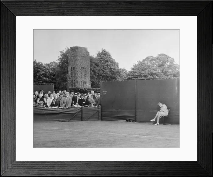 Framed Print : Judge Sleeping at Wimbledon Match Framed Print : Judge Sleeping at Wimbledon Match
