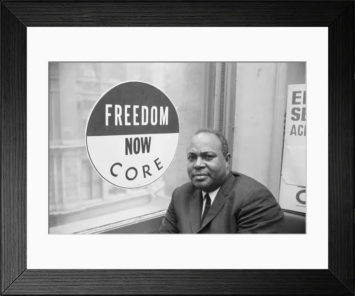 Framed Print : James Farmer, Director of CORE Framed Print : James Farmer, Director of CORE